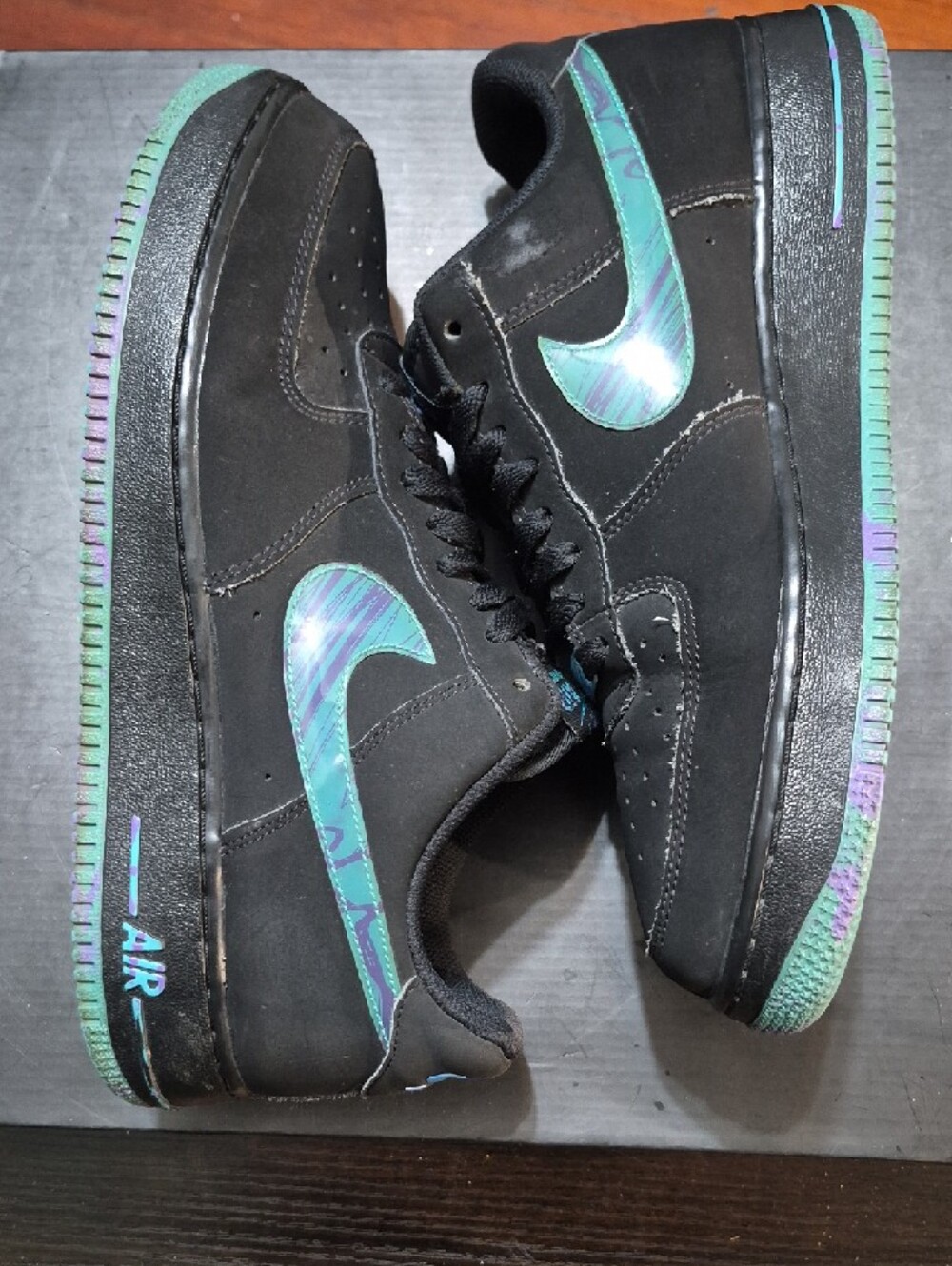 Nike Air Force 1 Low "Marbled Swoosh Pack" (2014) M10/W11.5 EUC - Picture 7 of 10